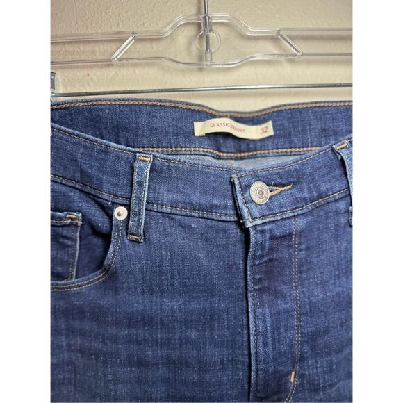 Levi’s Classic Straight Leg Jean Dark Blue Women’s Size 32 - Picture 5 of 6